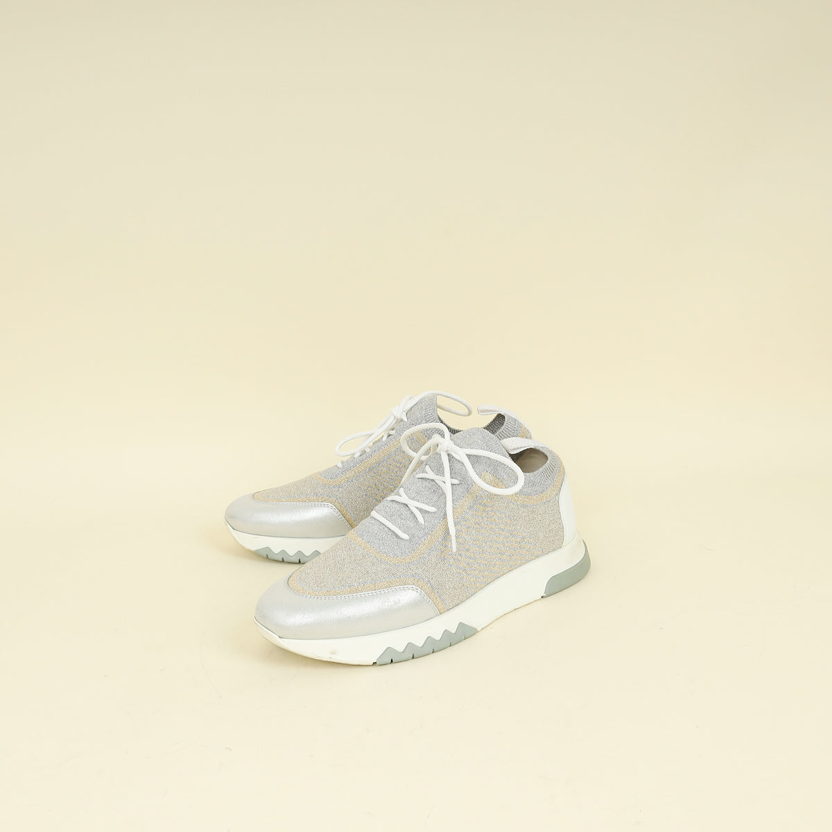 Hermes Bicolor Addict Sneakers 38.5