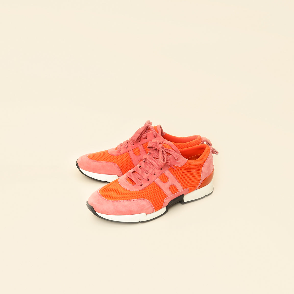 Hermes Bicolor Suede Mesh Starter Sneaker 38.5-Hermes-THE CLOSET