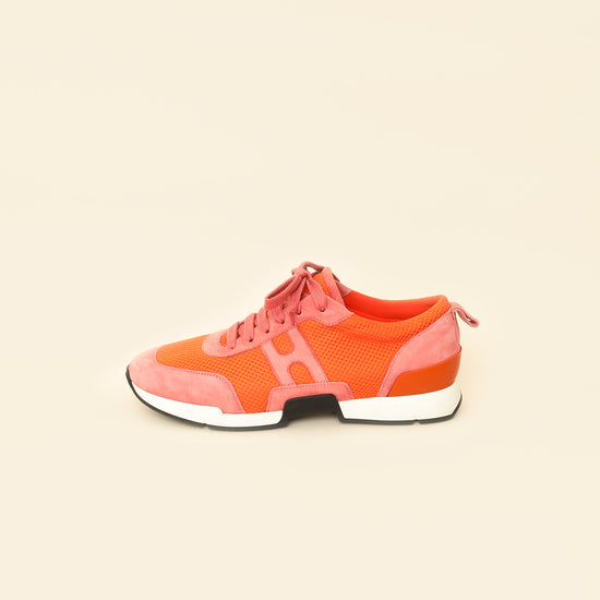Hermes Bicolor Suede Mesh Starter Sneaker 38.5-Hermes-THE CLOSET