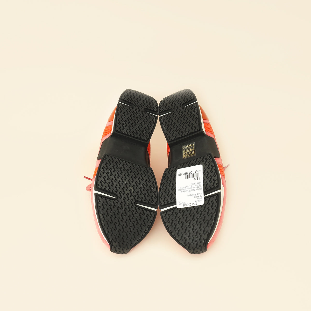 Hermes Bicolor Suede Mesh Starter Sneaker 38.5-Hermes-THE CLOSET