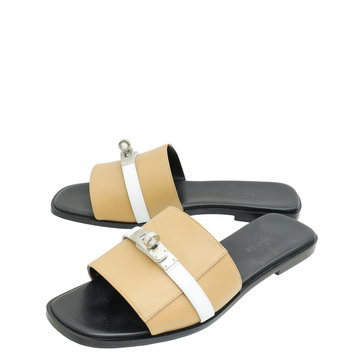 Hermes Bicolor Giulia Sandal 38.5-Hermes-THE CLOSET