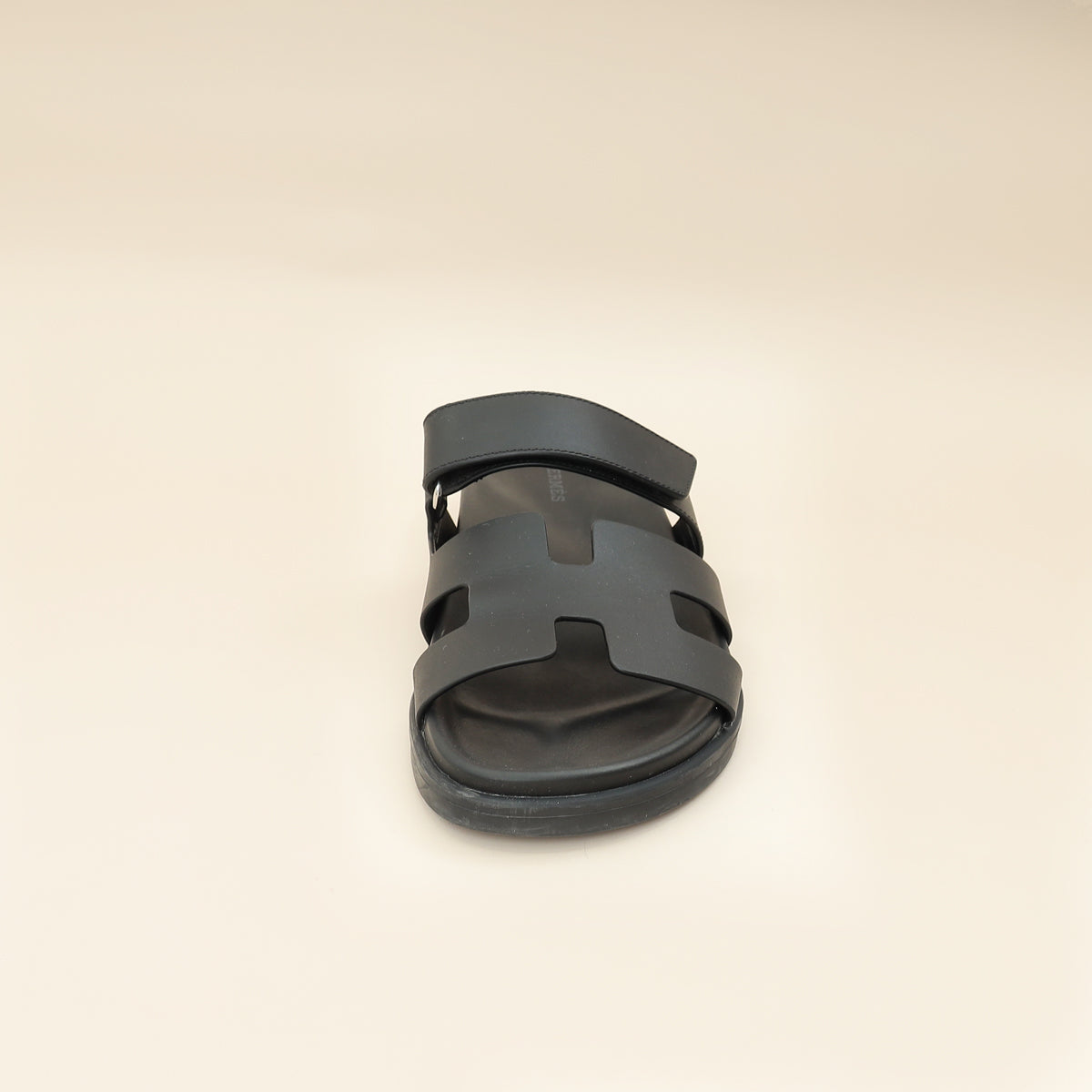 Hermes Noir Chypre Sandal 38.5-Hermes-THE CLOSET