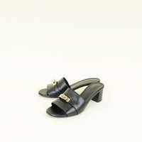 Hermes Noir Gigi 50 Sandal 38.5