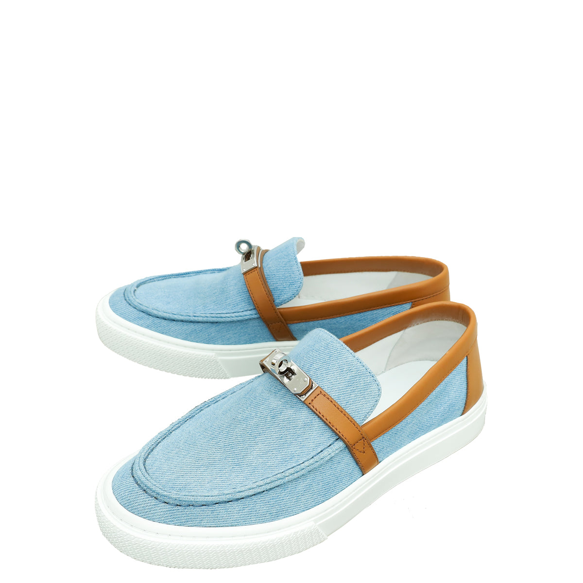Hermes Game Slip On Denim Sneaker-Hermes-THE CLOSET