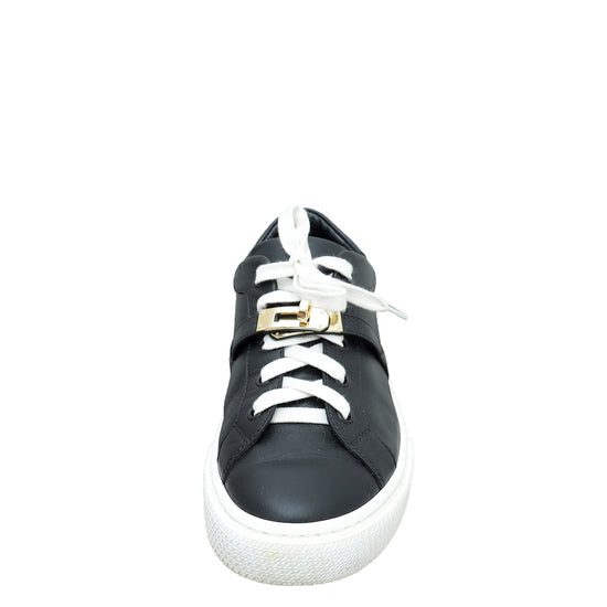 Louis Vuitton Black Perforated Leather Run Away Sneakers Size 38.5 Louis  Vuitton | The Luxury Closet