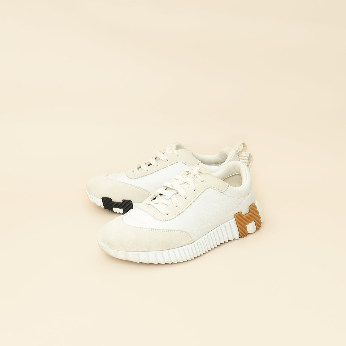 Hermes Blanc Bouncing Sneaker 38.5-Hermes-THE CLOSET