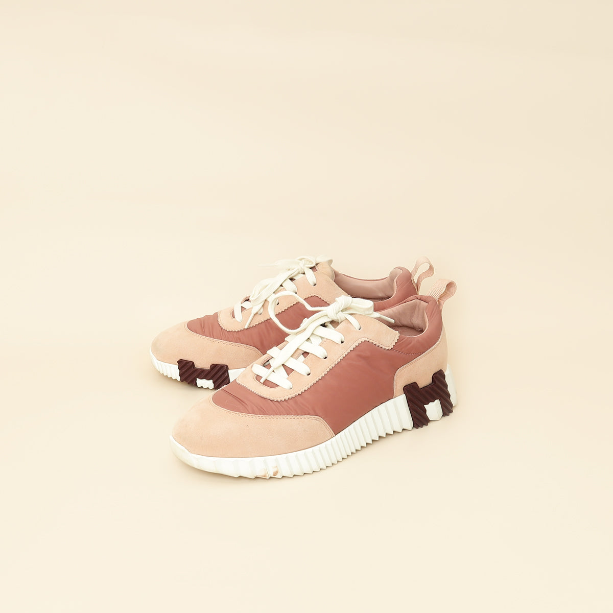 Hermes Rose Parachute Bouncing Sneaker 38.5-Hermes-THE CLOSET