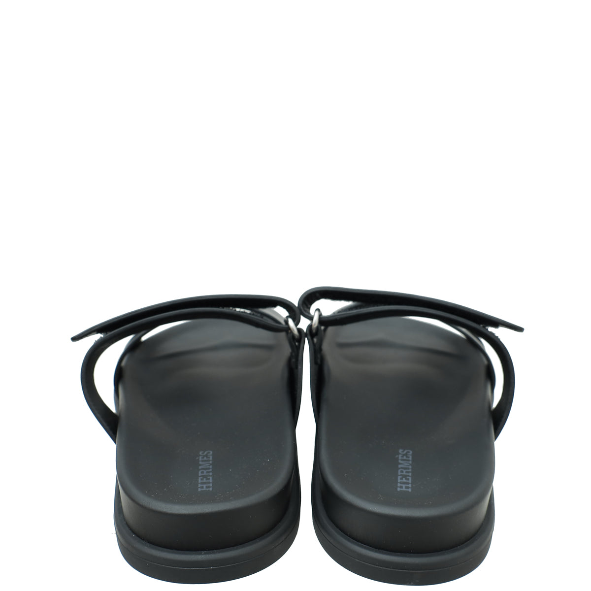 Hermes Noir Chypre Sandal 38