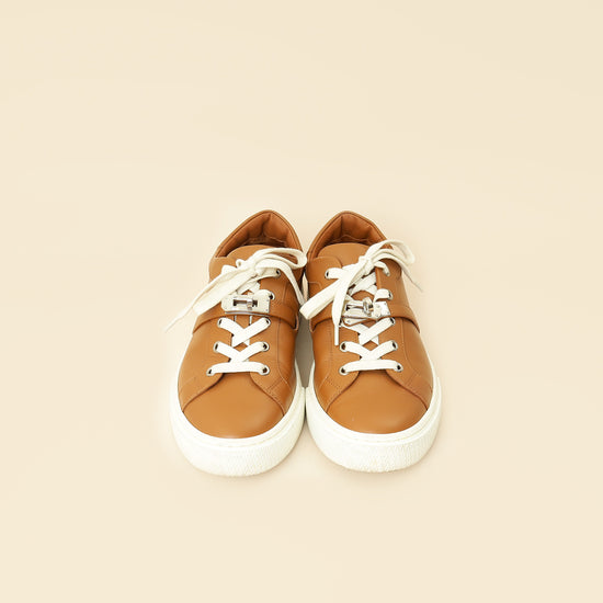 Hermes Gold Day Sneaker 38-Hermes-THE CLOSET