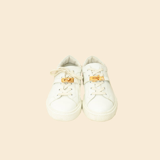 Hermes White Day Sneaker 38-Hermes-THE CLOSET