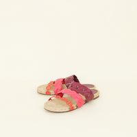 Hermes Multicolored Violet Lilas Gwen Espadrille 38