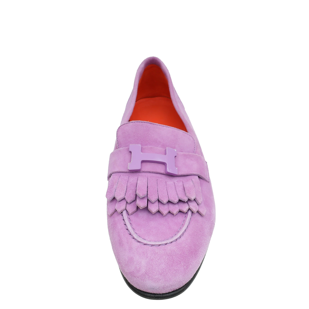 Hermes Violet Parme Royal Suede Goatskin Loafer 38-Hermes-THE CLOSET