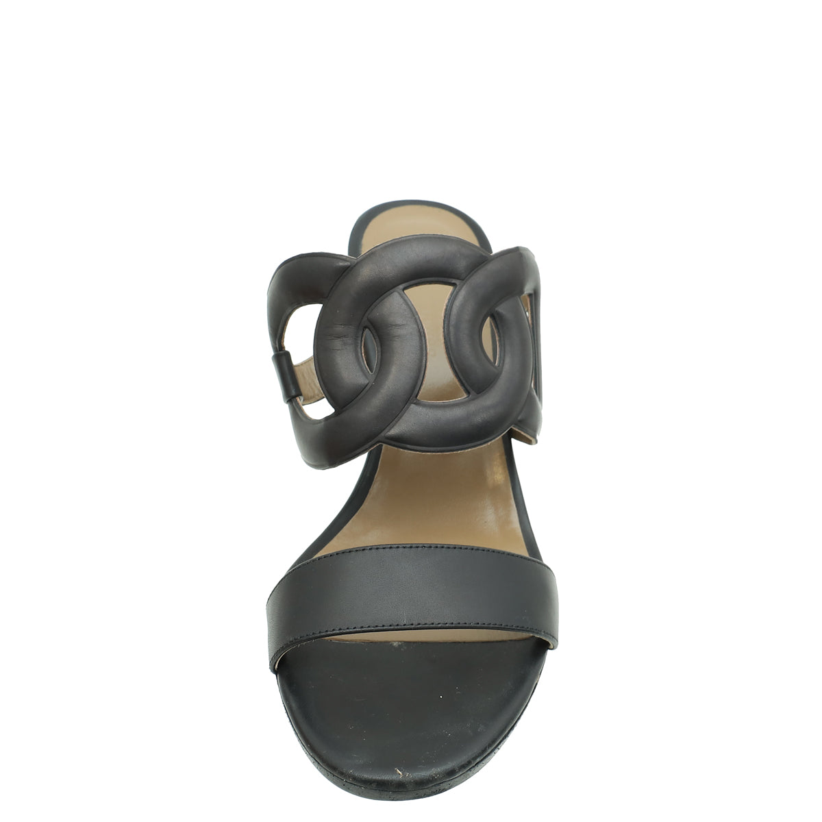 Hermes Noir Peace Sandals 38-Hermes-THE CLOSET