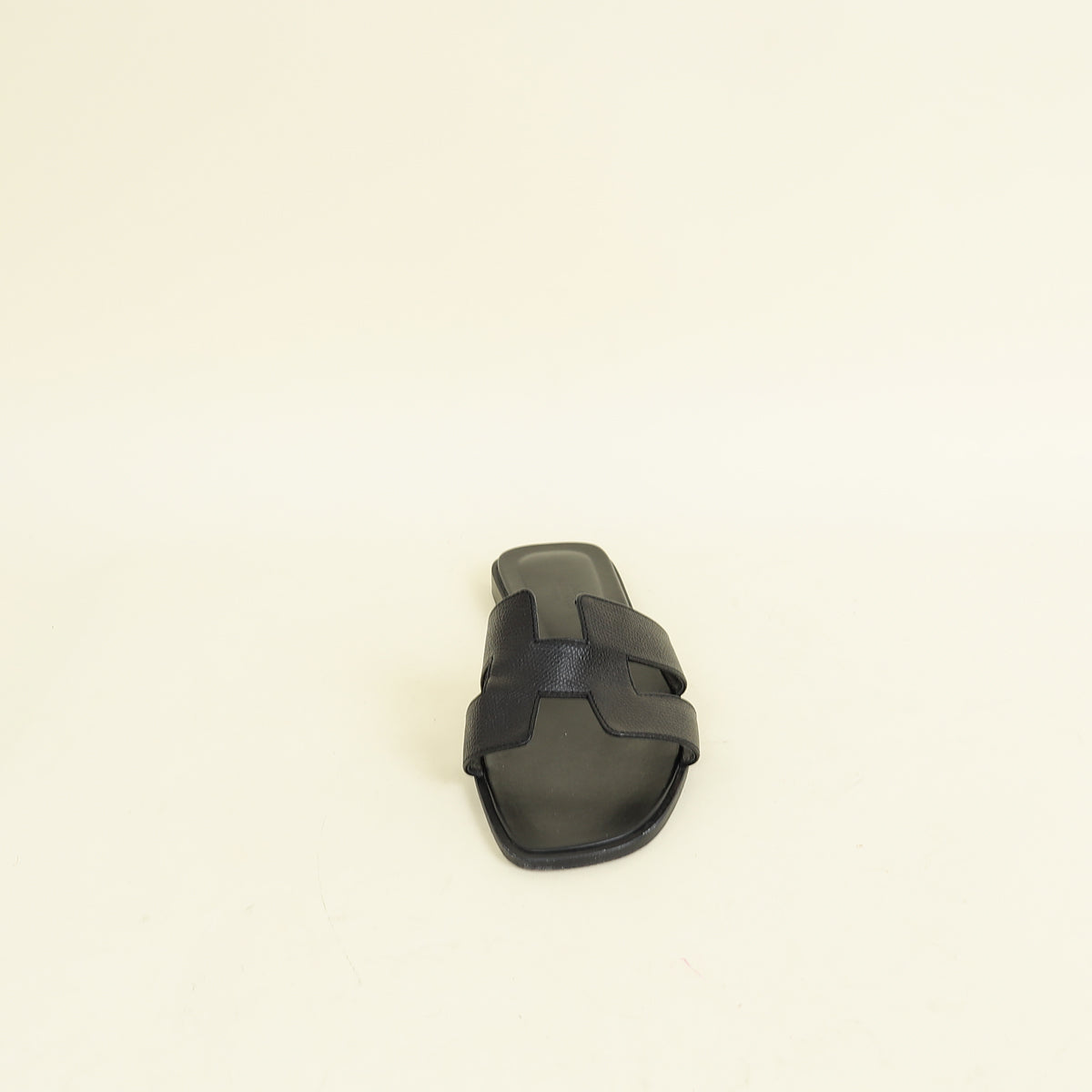 Hermes Noir Oran Sandal 38