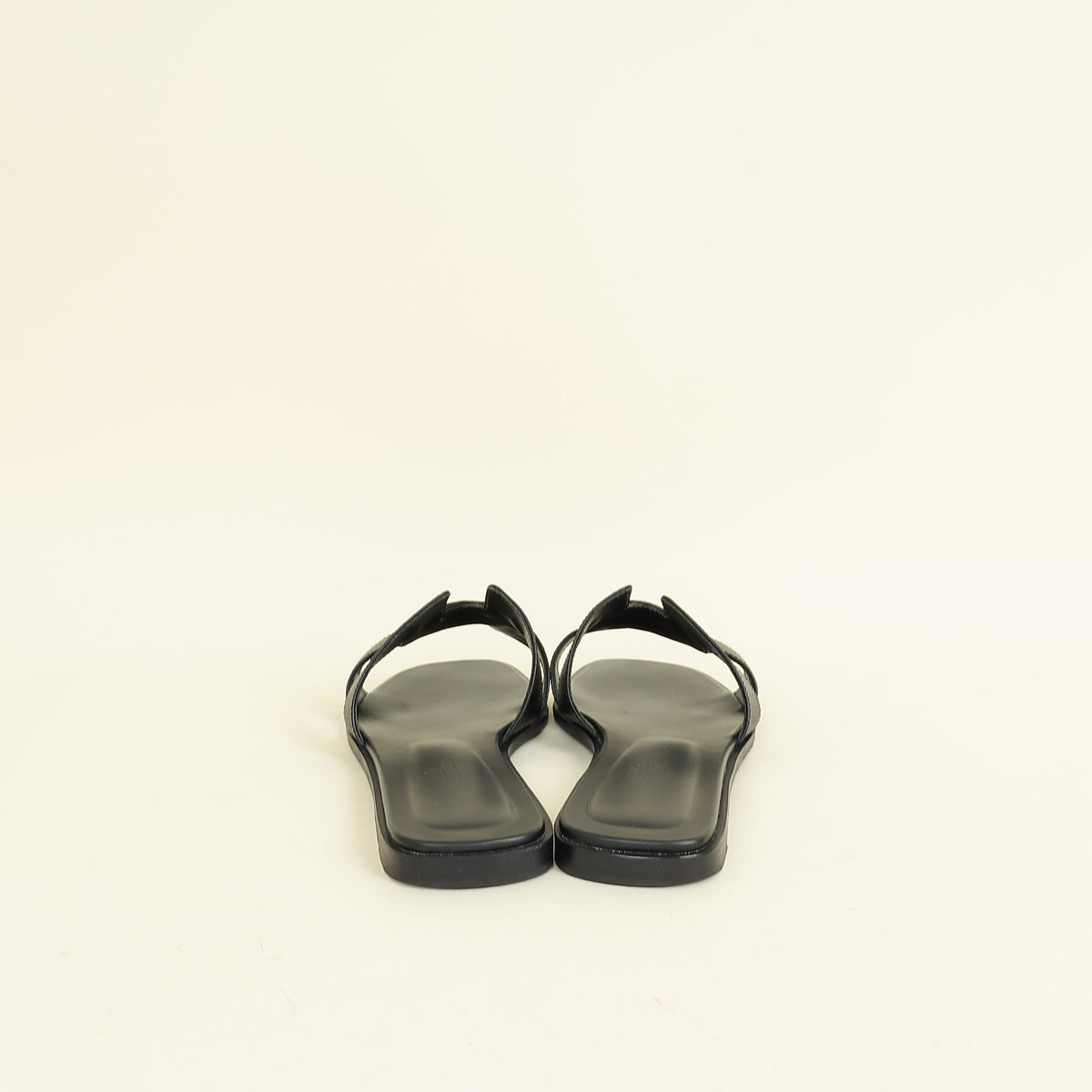 Hermes Noir Oran Sandal 38