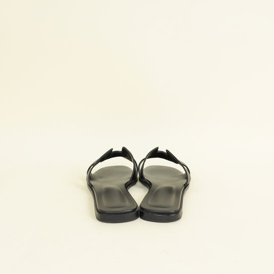 Hermes Noir Oran Sandal 38