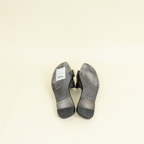 Hermes Noir Oran Sandal 38
