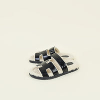 Hermes Bicolor Chypre Shearling Sandal 38