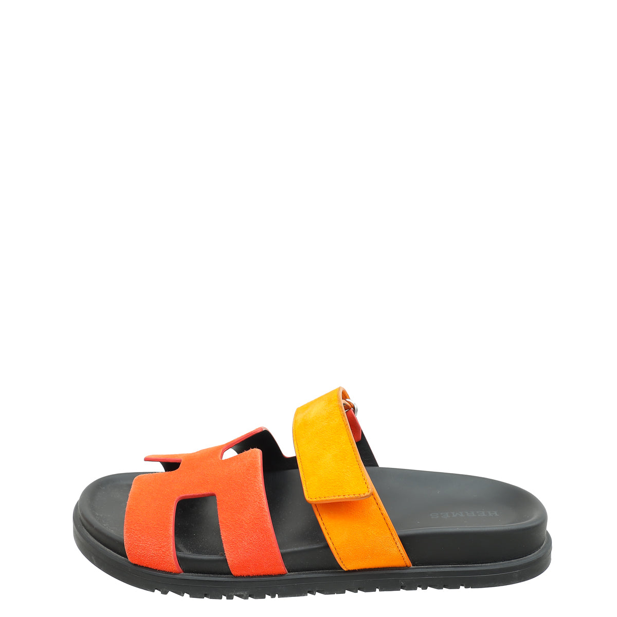 Hermes Bicolor Suede Chypre Sandals 38