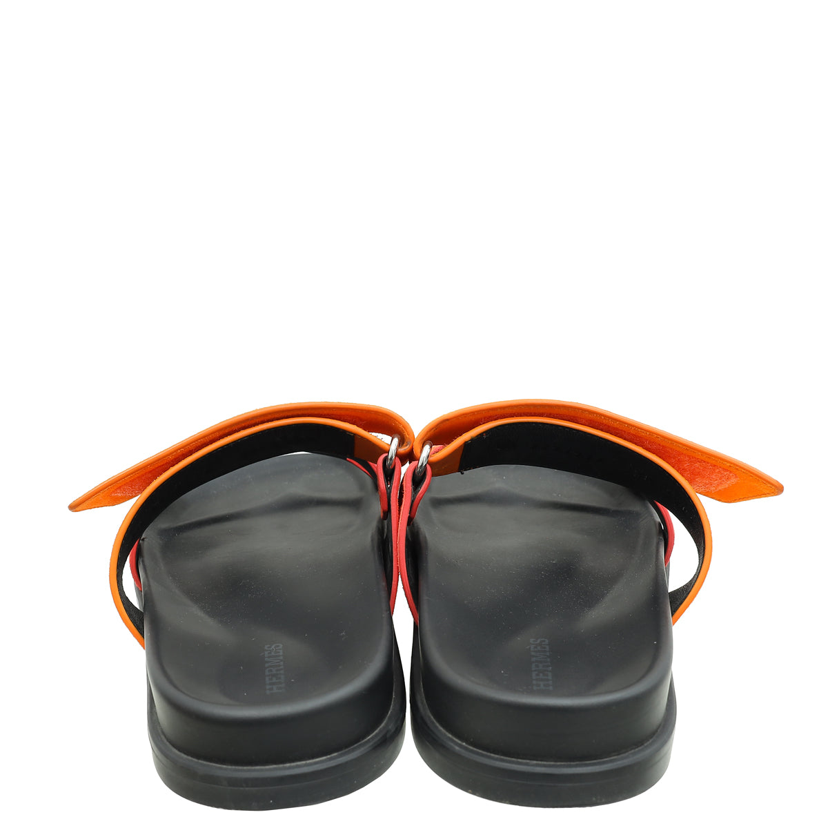 Hermes Bicolor Suede Chypre Sandals 38