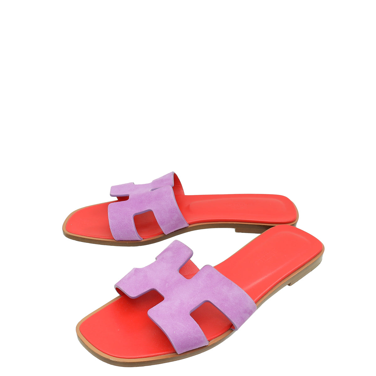 Hermes Bicolor Oran Sandals 38-Hermes-THE CLOSET
