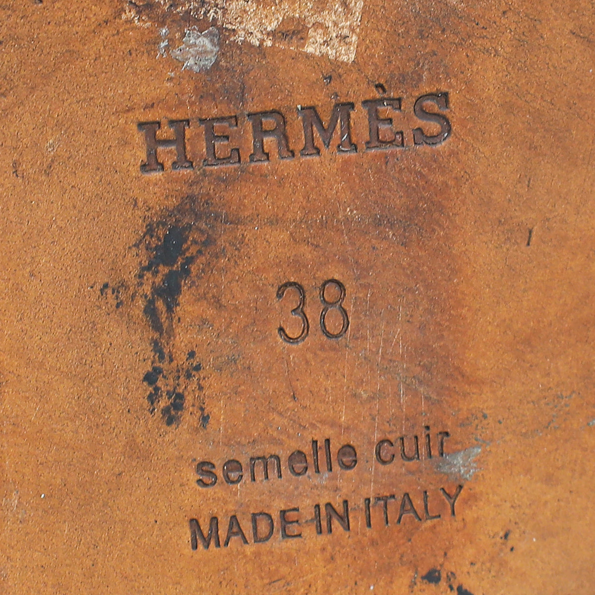 Hermes Naturel Oran Sandal 38
