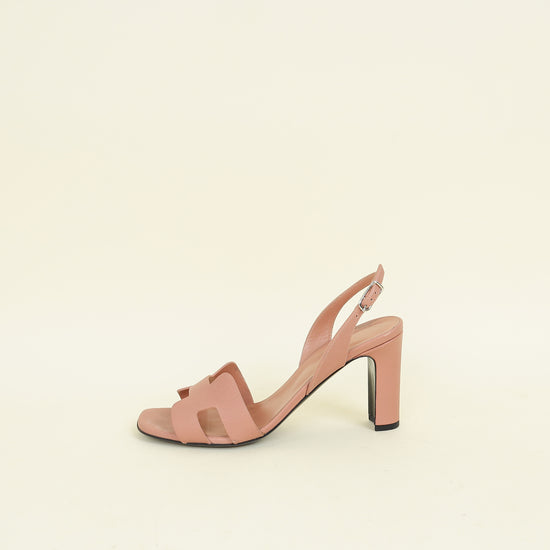 Hermes Rose Confetti Eternite 80 Sandals 39.5