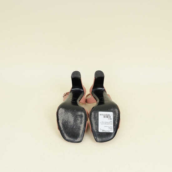 Hermes Rose Confetti Eternite 80 Sandals 39.5