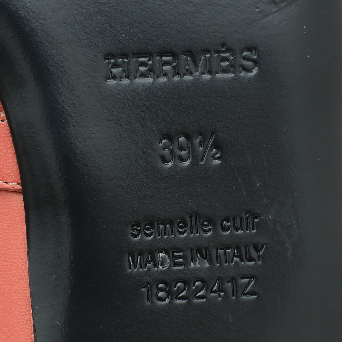 Hermes Rouge Blush OZ Mules 39.5