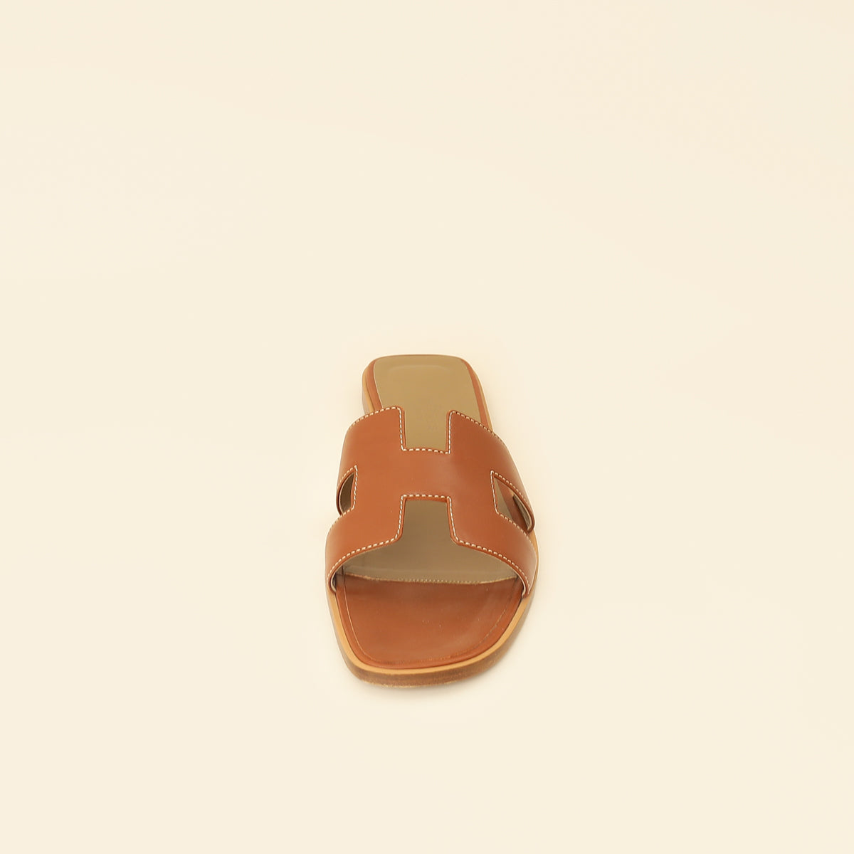 Hermes Gold Oran Sandals 39.5-Hermes-THE CLOSET