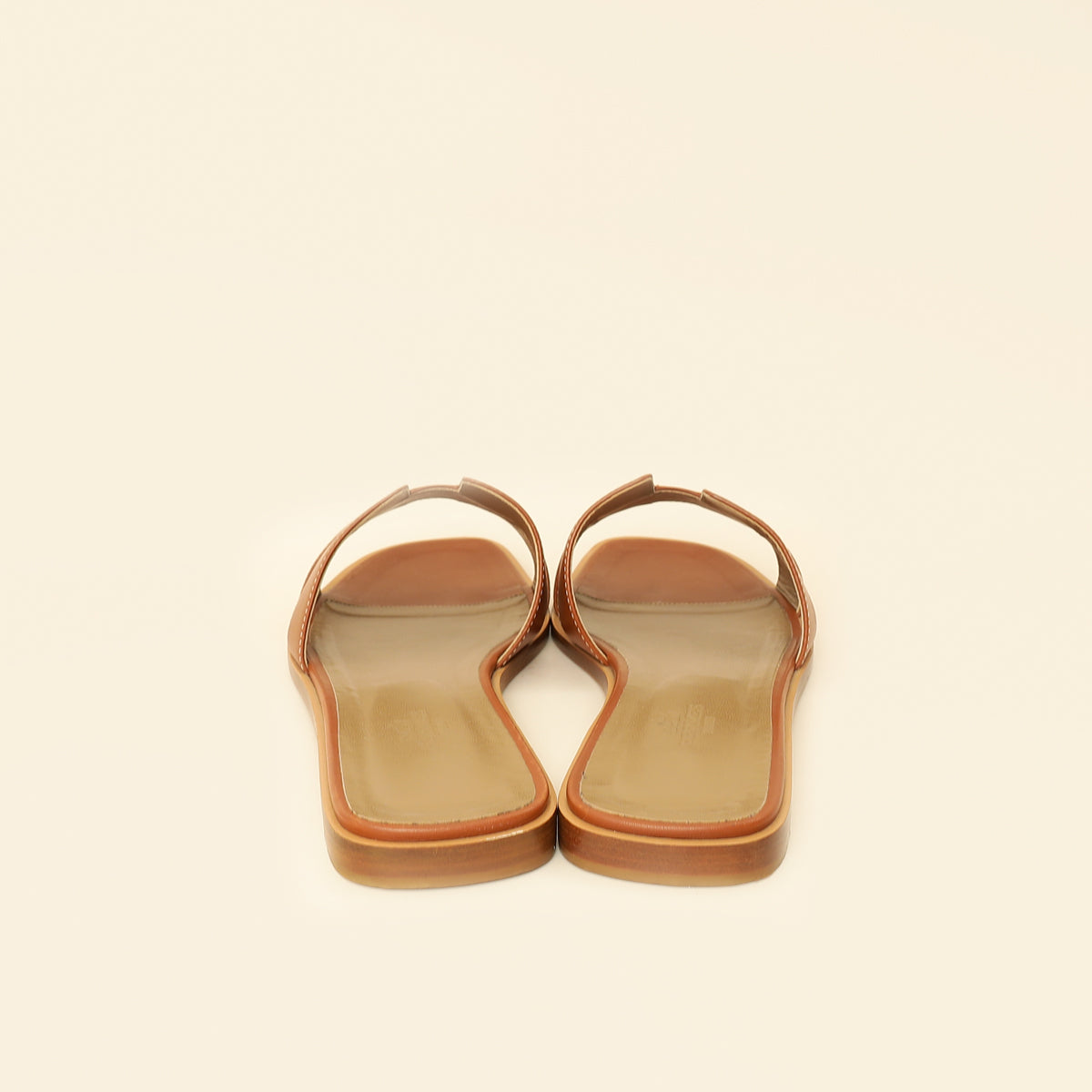 Hermes Gold Oran Sandals 39.5-Hermes-THE CLOSET