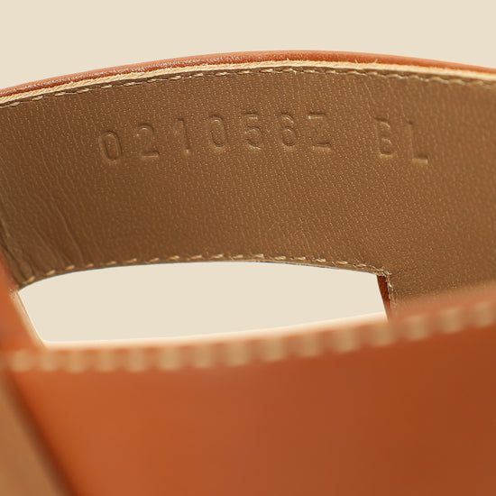 Hermes Gold Oran Sandals 39.5-Hermes-THE CLOSET