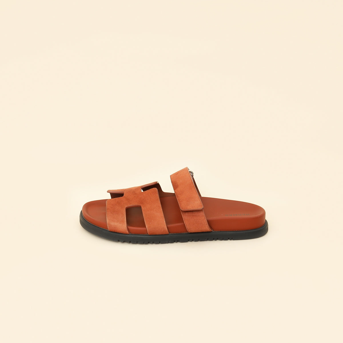 Hermes Cuivre Suede Chypre Sandal 39.5-Hermes-THE CLOSET