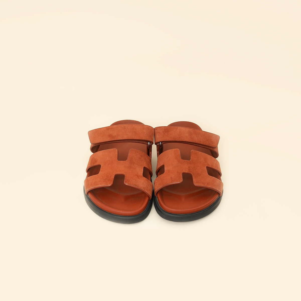 Hermes Cuivre Suede Chypre Sandal 39.5-Hermes-THE CLOSET