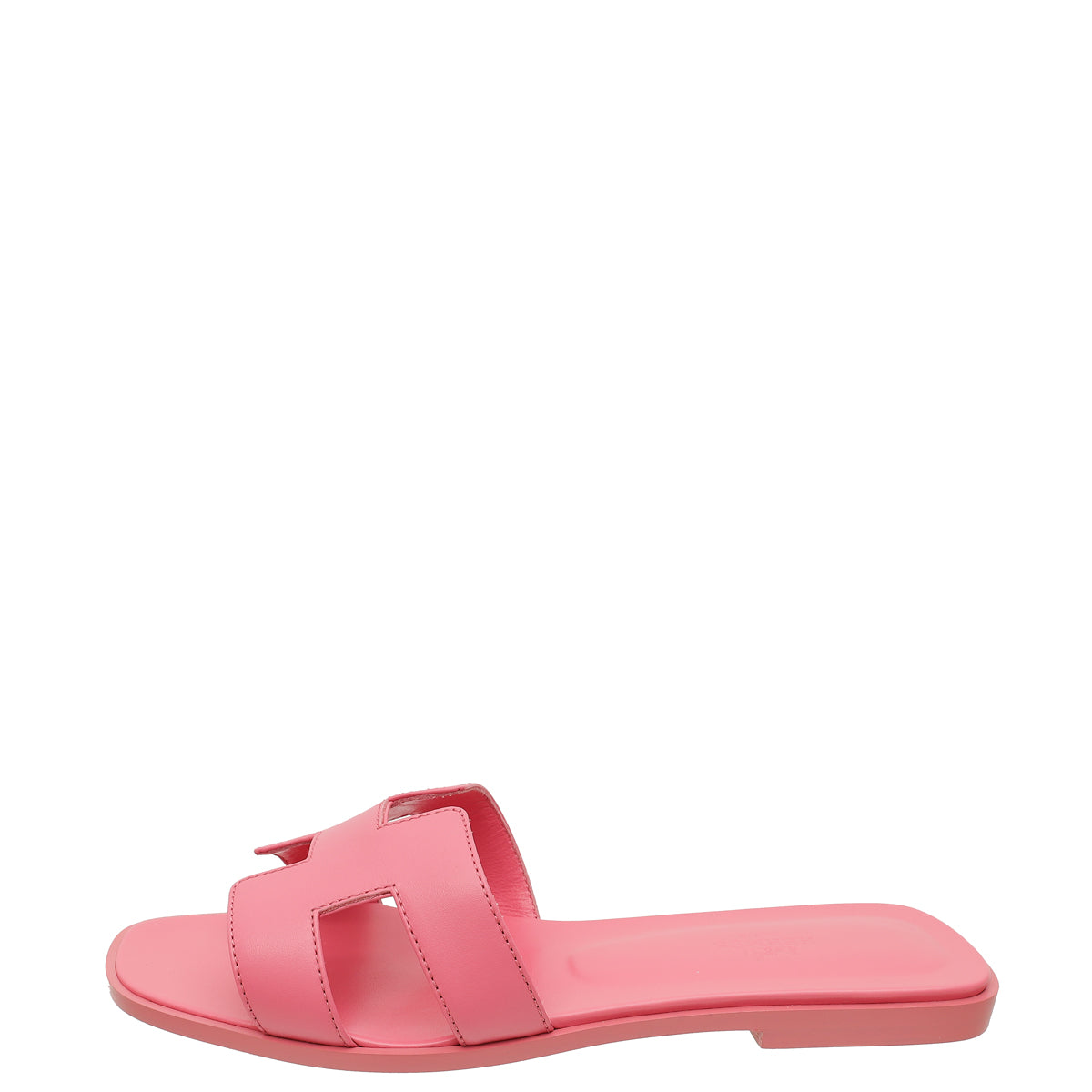 Hermes Rose Petale Oran Sandals 39.5