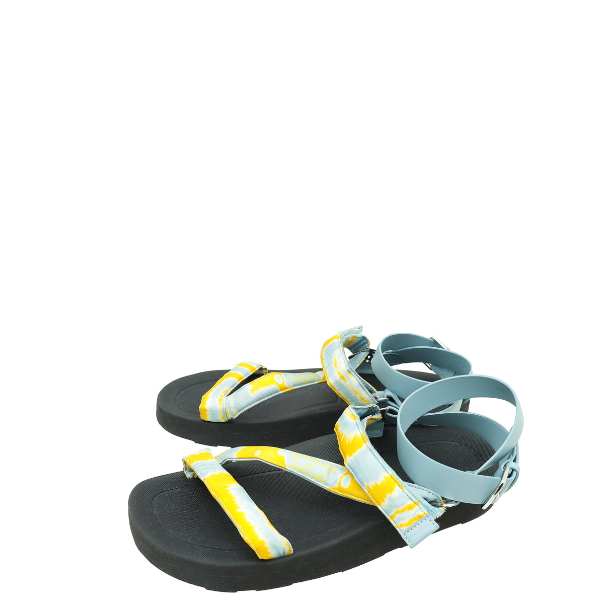 Hermes Bicolor Galaxy Brides de Gala Silk Sandal 39.5-Hermes-THE CLOSET