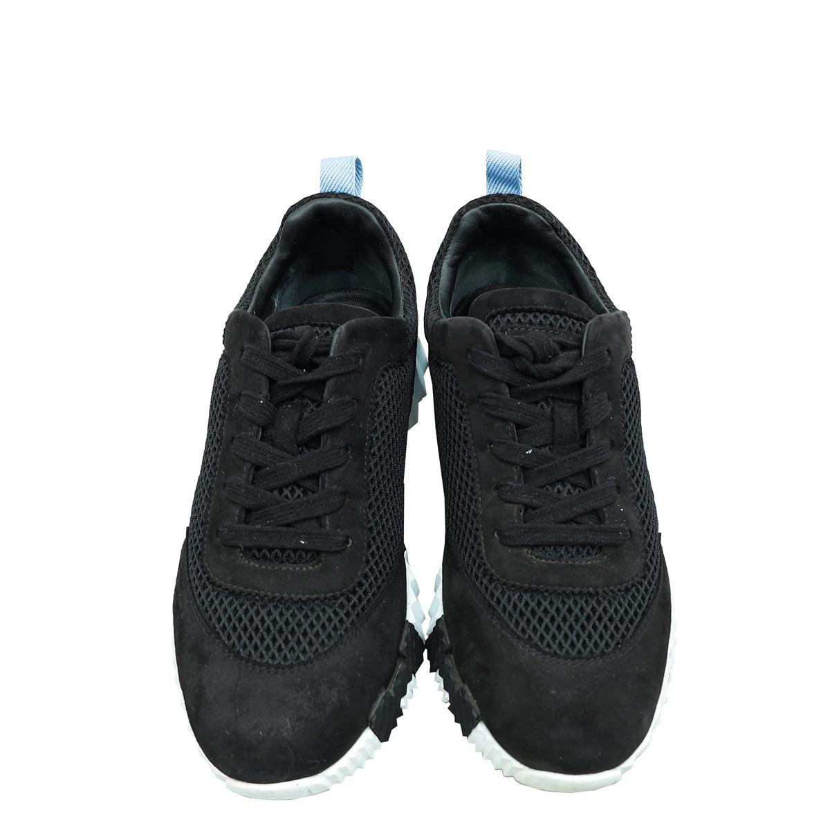 Hermes Graphic Noir Mesh & Suede Bouncing Sneaker 39.5