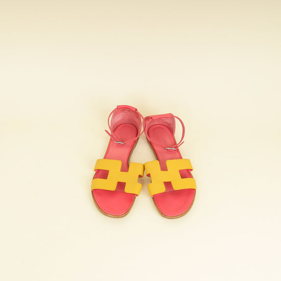 Hermes Bicolor Santorini Sandal 39