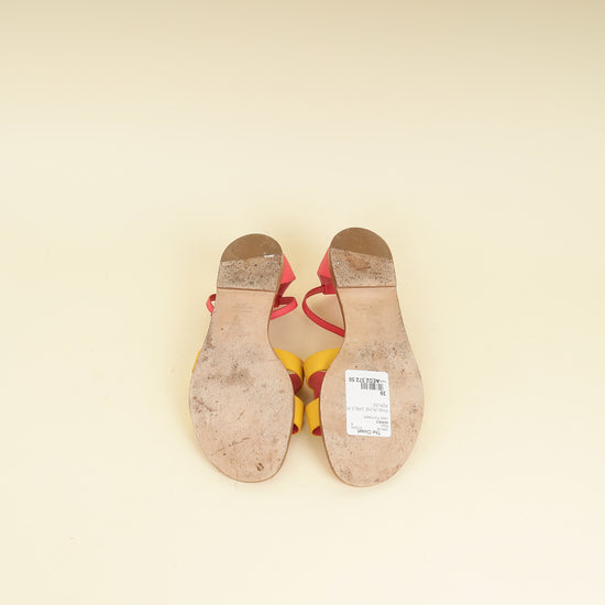 Hermes Bicolor Santorini Sandal 39