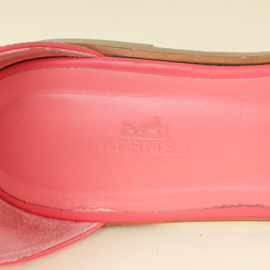 Hermes Bicolor Santorini Sandal 39