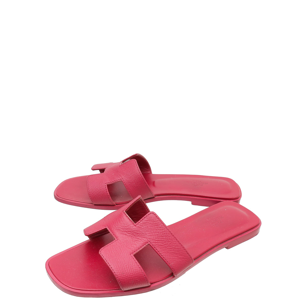 Hermes Rose Magenta Oran Sandal 39