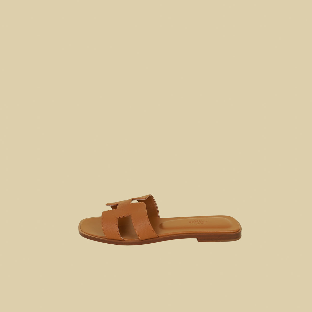 Hermes Natural Oran Sandals 39-Hermes-THE CLOSET