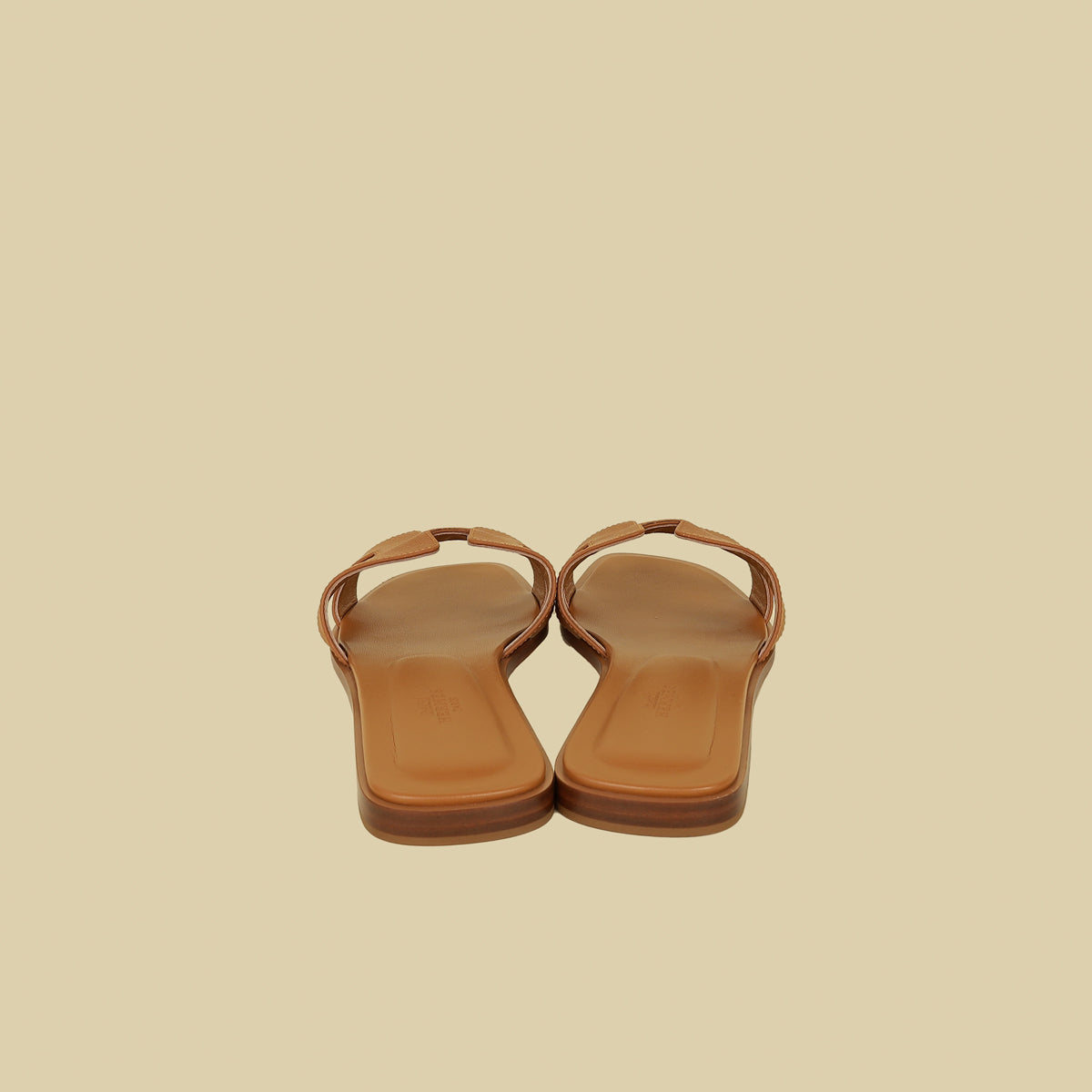 Hermes Natural Oran Sandals 39-Hermes-THE CLOSET