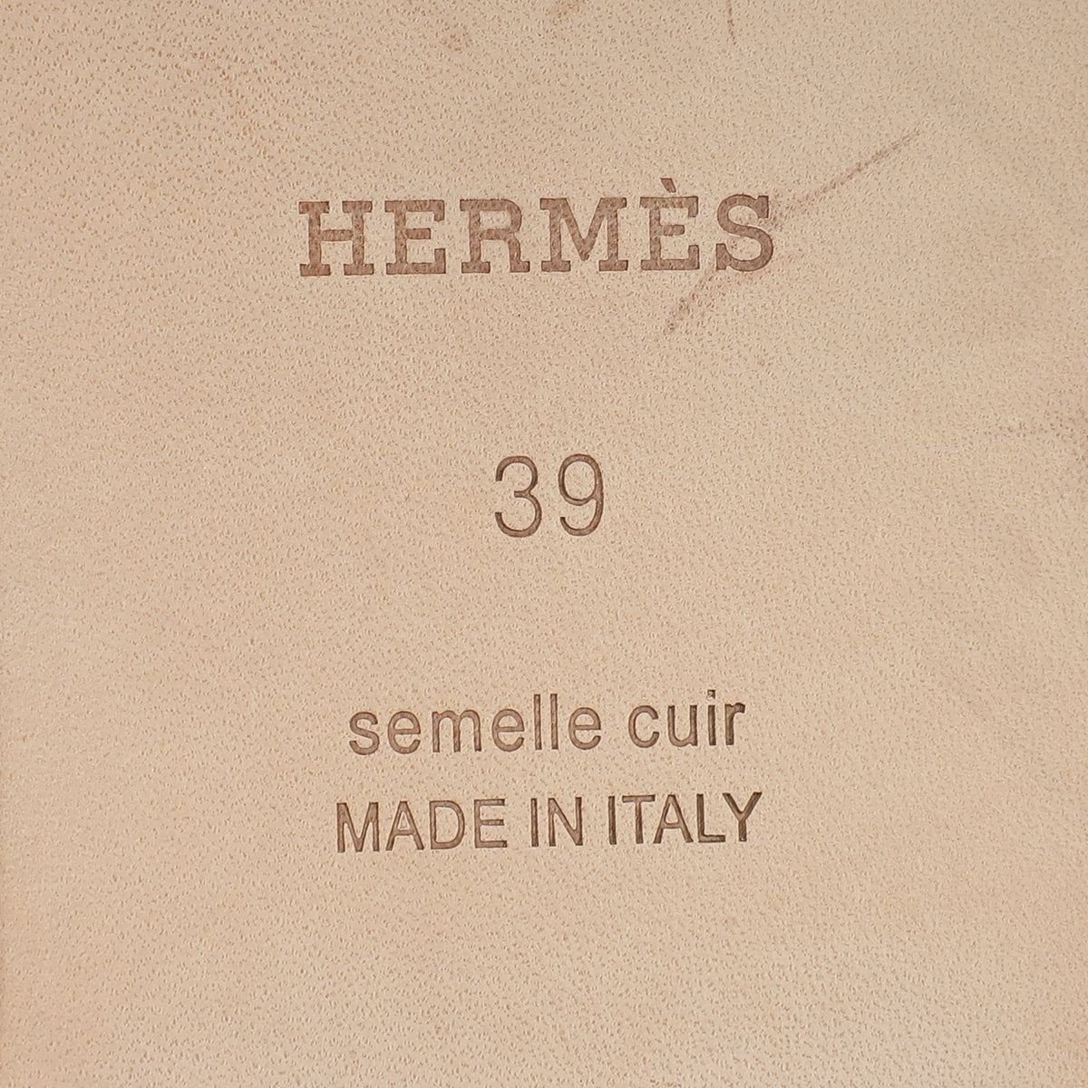 Hermes Natural Oran Sandals 39-Hermes-THE CLOSET