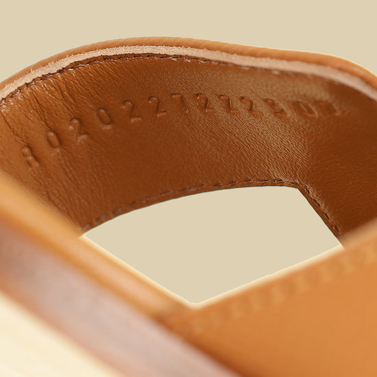Hermes Natural Oran Sandals 39-Hermes-THE CLOSET