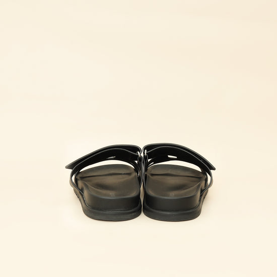 Hermes Noir Chypre Sandal 39-Hermes-THE CLOSET