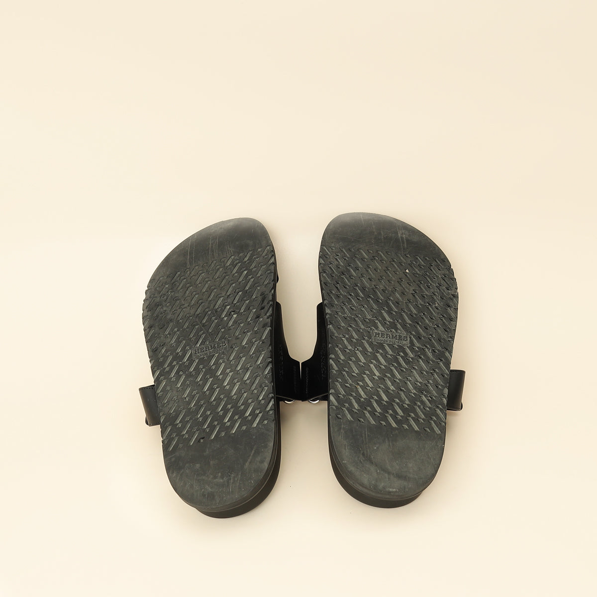 Hermes Noir Chypre Sandal 39-Hermes-THE CLOSET