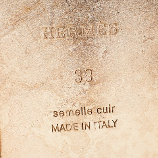 Hermes Bordeaux Shiny Alligator Oran Sandals 39-Hermes-THE CLOSET