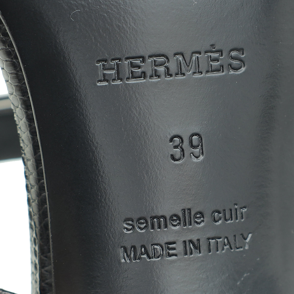 Hermes Bicolor Lizard Glamour 75 Sandals 39