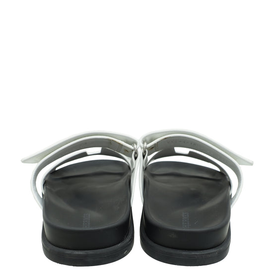 Load image into Gallery viewer, Hermes Blanc Chypre Sandal 39
